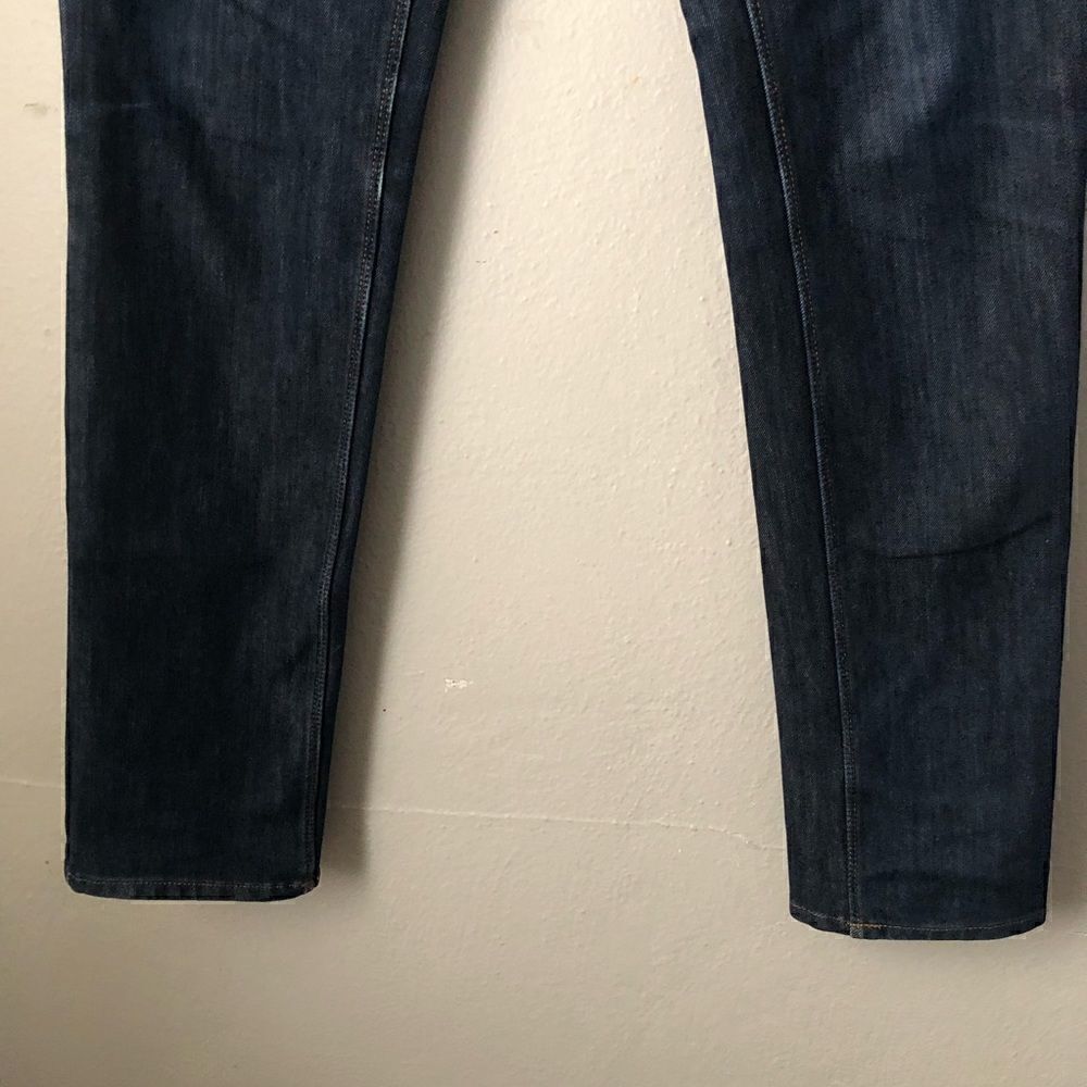 Lands End dark Wash straight leg denim jeans size 4 - Picture 3 of 10